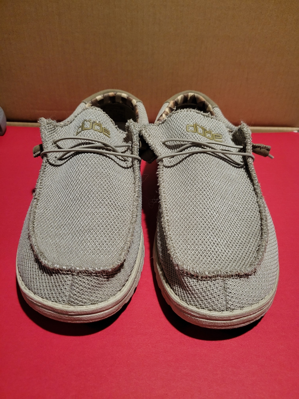Hey Dude Men's Slip-On Loafers - Beige Gray